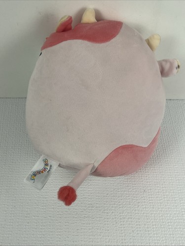 Squishmallows Reshma die rosa patriotische Kuh 8 Zoll Neu mit Etikett 4. Juli Stern Bandana - Bild 4 von 7