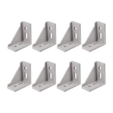 Inside Corner Bracket Gusset,-for 3030 Series Extrusion Profile 8mm,8PACK-Silver