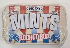 Big Sky Sugar Free Rocket Pop Mints  Nostalgic Tins Free Shipping HTF Exp 2028