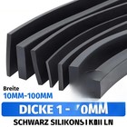 Schwarz Silikon-Gummi Dichtung Vierkantleisten Sealing Quadrat Stab Gummidichtun