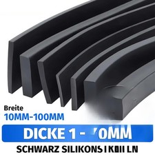 Schwarz Silikon-Gummi Dichtung Vierkantleisten Sealing Quadrat Stab Gummidichtun