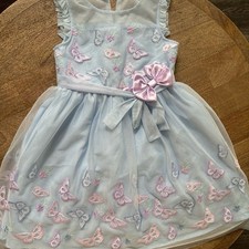 JONA MICHELLE Girl's Dress Tulle w/Embroidered Butterflies Special Occasion 5