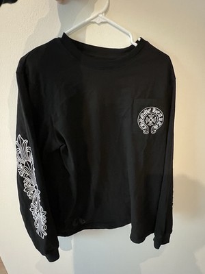 Chrome Hearts Las Vegas Graphic Long Sleeve Cotton Jersey T-Shirt Black L Pocket