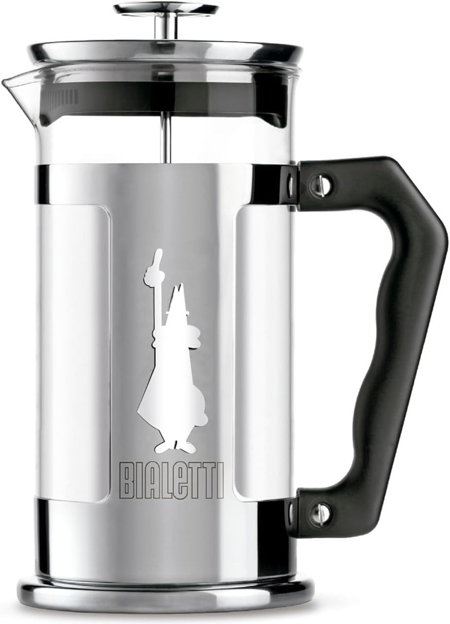 French Press Coffee Maker, 8 Cup, Preziosa Stainless Steel (06852)