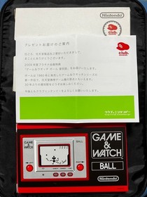 Game Watch Ball Reprint Novelty Club Nintendo