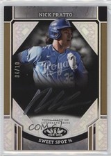 2024 Tier One Advanced Stats Stars Holo Silver Foil 4/10 Nick Pratto Auto 3c2