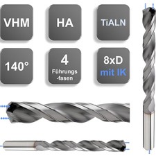 VHM 3xD Bohrer 3 mm Hochleistungsbohrer mit IK