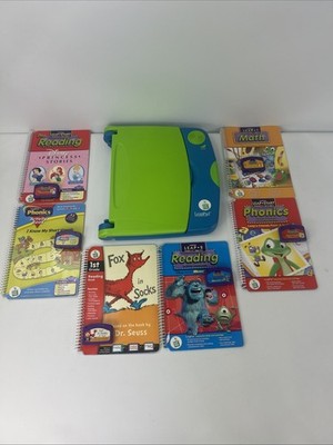 Leap Frog Vintage 2001 LeapPad w/ 6 Books & 6 Cartridges Leapfrog *TESTED*