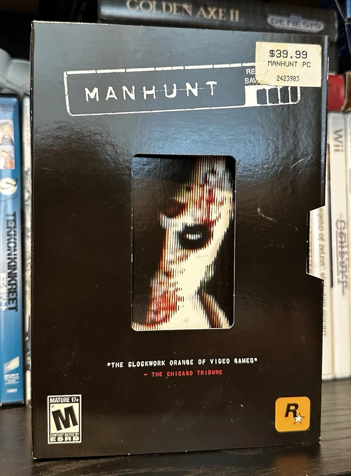 Manhunt (PC, 2004) CIB VHS Style Box Vintage Video Game Rockstar Games - Image 2 of 4