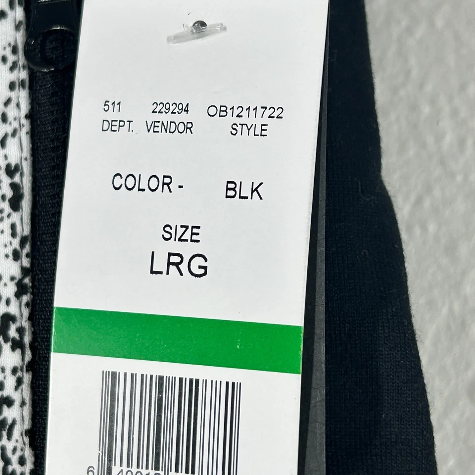 Pantalones Cortos Ocean Current Juveniles L Negro Blanco Moteado Cordón Bolsillos con Cremallera Foto 3 de 4