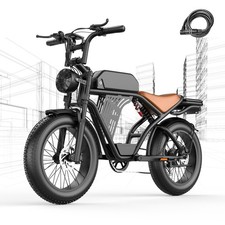 Electric Bike for Adults, 2000W Peak 30MPH 48V/25AH E-Bike UL2849 Dirt Bike NFC