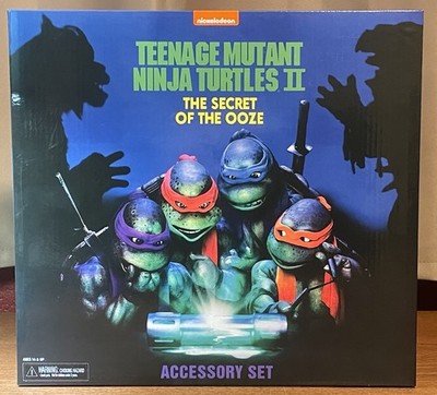 NECA Teenage Mutant Ninja Turtles 2 Secret of the Ooze NEW Accessory Set TMNT