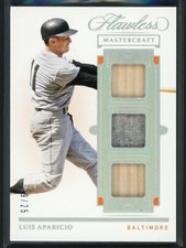 2021 Panini Flawless Luis Aparicio Mastercraft Triple Relic /25
