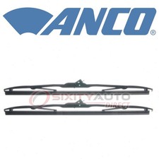 2 Pc Anco Front Wiper Blade For 1955-1957 Chevrolet One-fifty Series - Bu