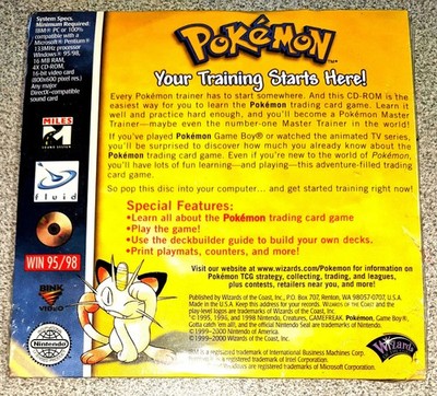 Pokemon TCG Trading Card Game Play it! CD [Version 2] *SEALED!* Windows  95/98