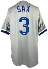 Steve Sax autographed signed inscribed jersey MLB Los Angeles Dodgers JSA COA