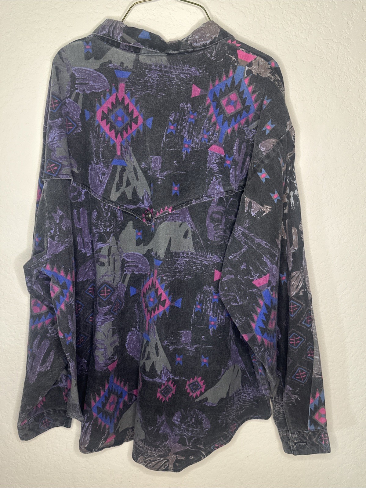 Panhandle Slim Aztec Native Western Button Shirt … - image 5