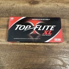 Top Flite XL Distance Golf Balls 18-Pack White Maximum Durability NEW