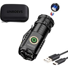 Mini Flashlight 2550 Lumens Rechargeable USB C Charging, Small EDC Flashlight...
