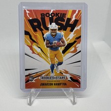 Panini 2025 Rookies & Stars Rookie Rush Omarion Hampton Chargers #8 Football