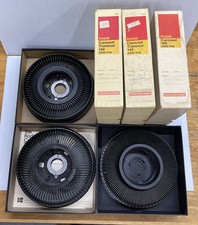  3 Kodak Carousel 140 Round Universal Slide Trays For Projector With Boxes
