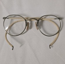 Antique Eye Glasses Wire Rimmed Round Early 1900s