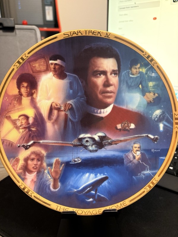 Star Trek: Plate Collection, Hamilton Collection Star Trek IV (Writing On Back)