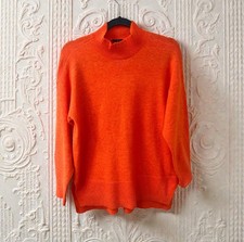 NWT Ann Taylor LOFT Orange women's mockneck Sweater Top Size M