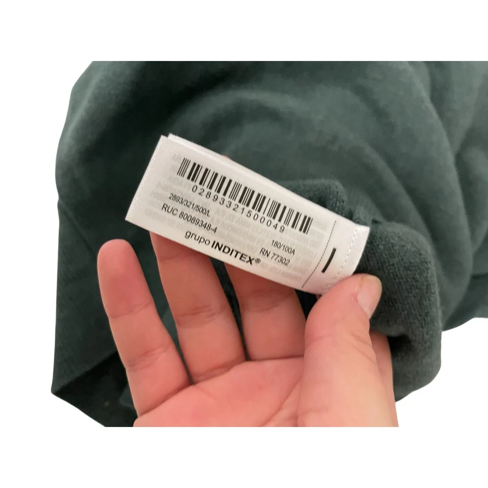 Zara x Harry Lambert Mens Sweater L Large Wool Green Brown 2893/321 NWOT - Image 4 of 4