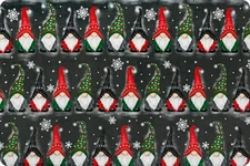 Minky Fleece Christmas Gnomes Fabric 58/60" wide, 2 yards