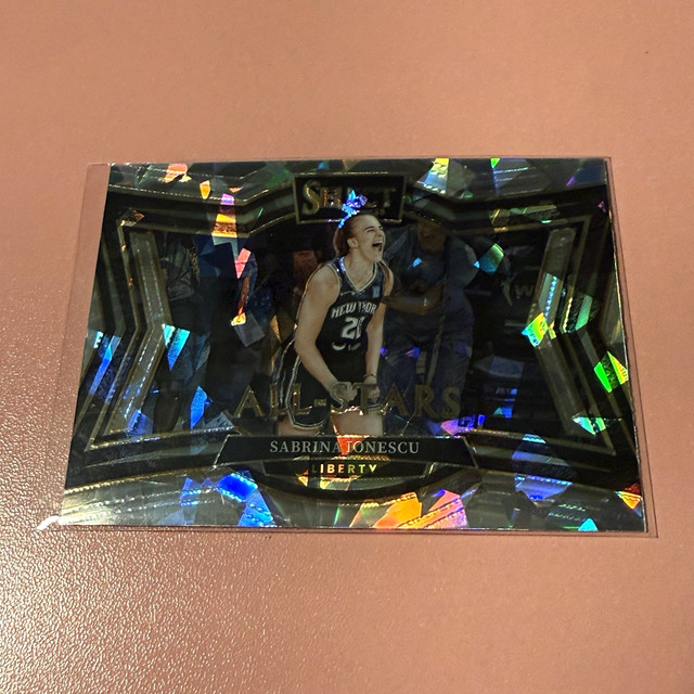2025 Panini WNBA Select All-Stars Cracked Ice Sabrina Ionescu #4 Liberty