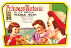 Princess Victoria Vintage Antique Promo Sewing Needle Book Advertising Card — photo 3