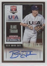 2015 Panini Contenders USA Baseball Playoff Ticket 1/15 Blake Trahan Auto 0f8