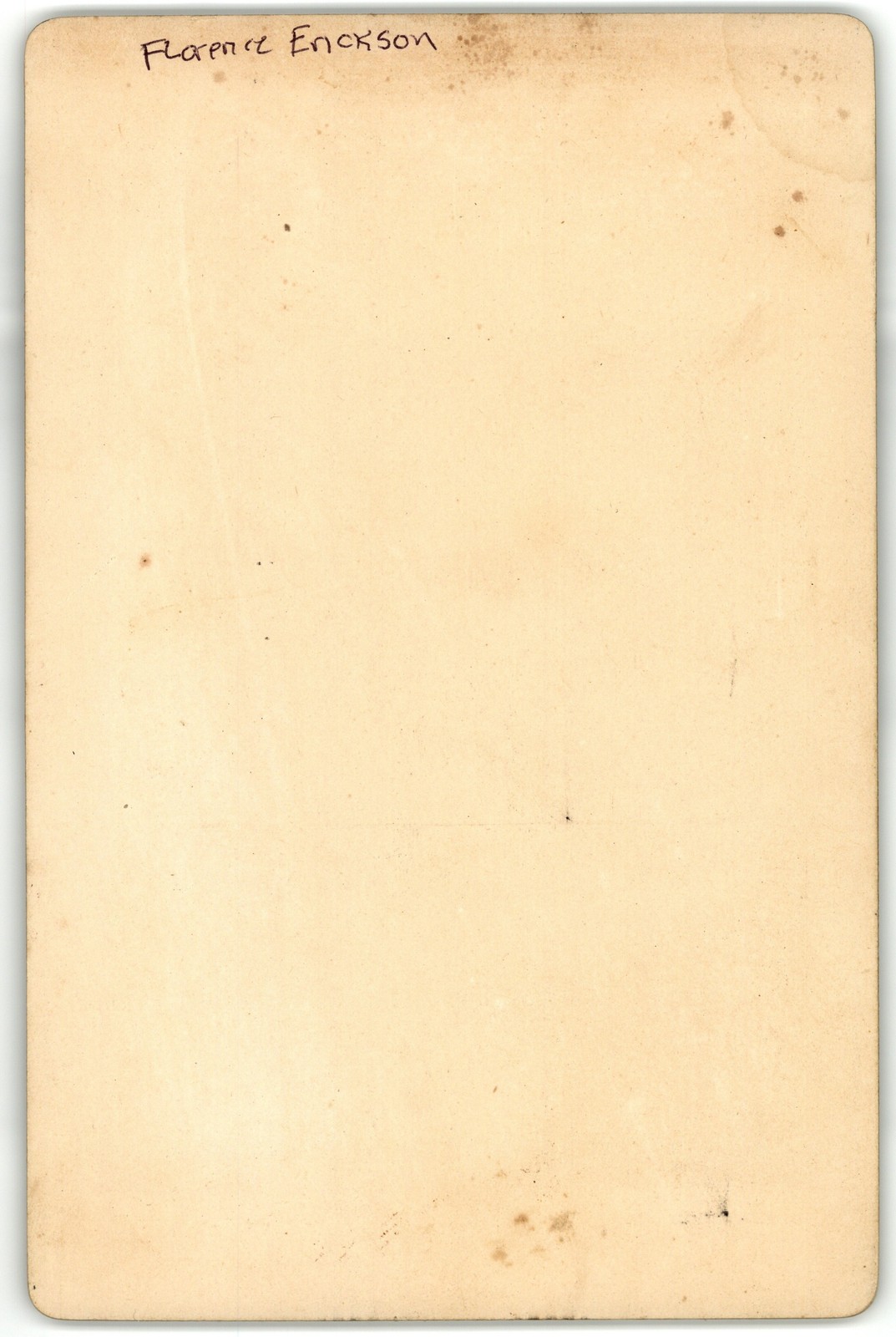 Cabinet Card Snow Effect Niles Florence Erickson Girl Plaid Dress Cobleskill Ny — additional view