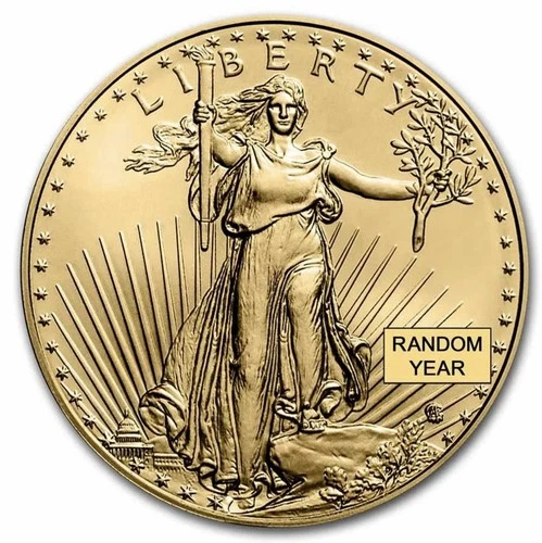 1 oz American Gold Eagle $50 Coin BU —-Random Year