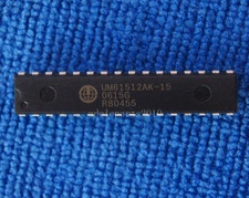 5pcs UM61512AK-15 64K X 8 BIT HIGH SPEED CMOS SRAM DIP-32