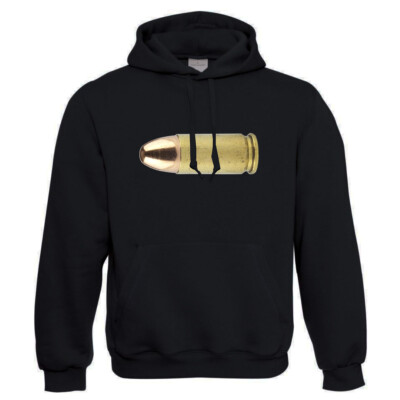 EAKS  Hoodie ''9mm Bullet'' 9 x 19 Patrone Hoody Kapuzenpullover Schützenverein