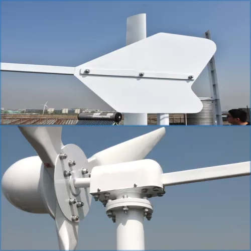 3000W Horizontale Windkraftanlage Komplett Windgenerator mit Hybrid Laderegler - Bild 12 von 21