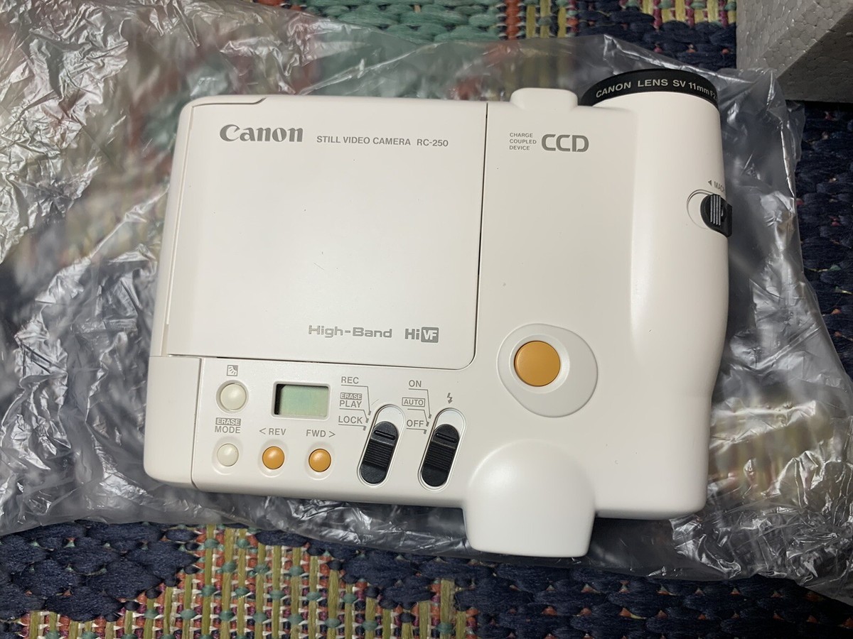 Canon RC-250 Xap Shot Still Video Camera W/ Accessory Kit NEW OPEN BOX Rare