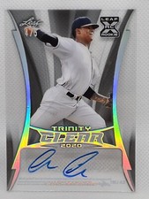 2020 LEAF TRINITY BASEBALL CLEAR LUIS MEDINA AUTO 4/5 XRC! Oakland Athletics!