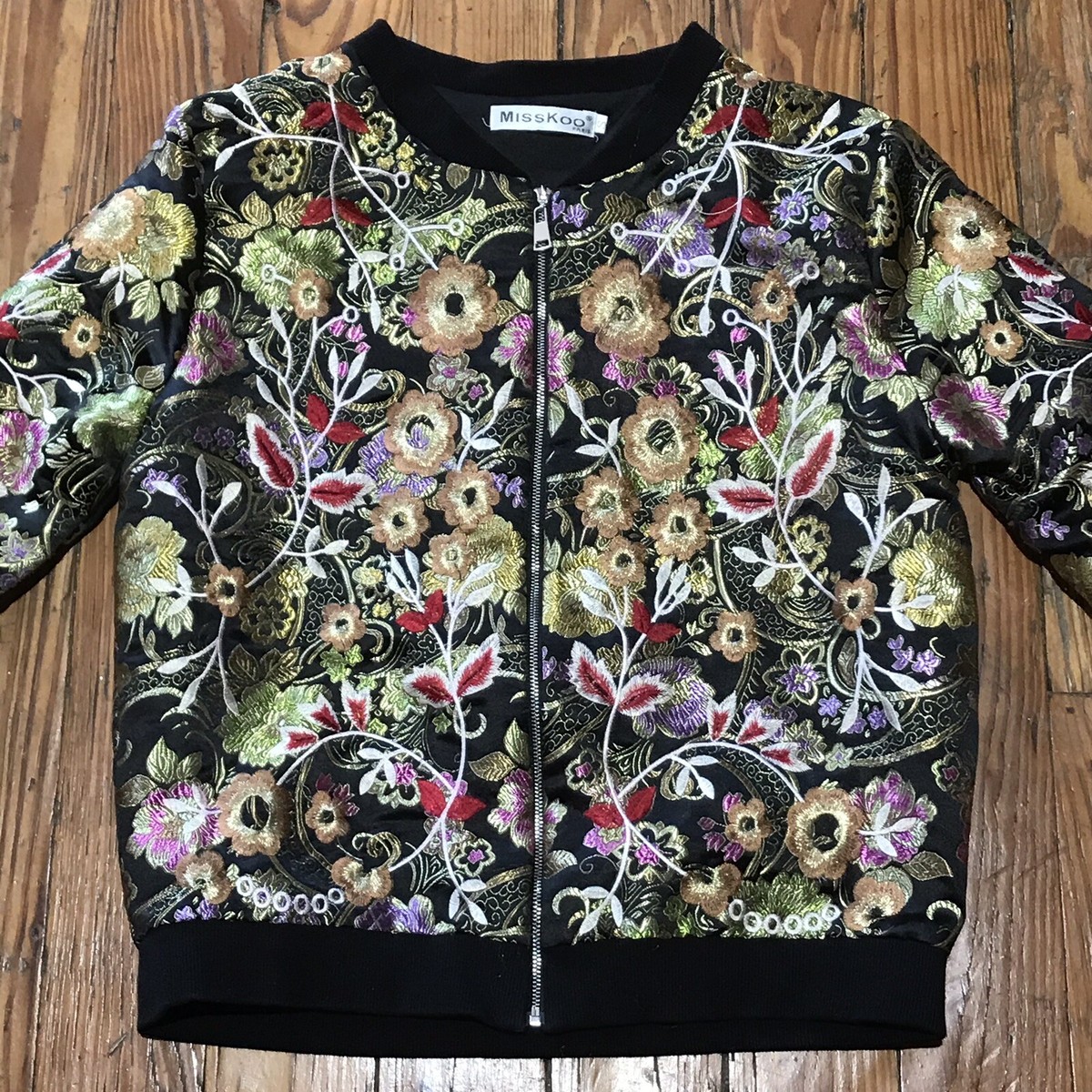 MissKoo Paris Small Jacket Bomber Embroidered All Over