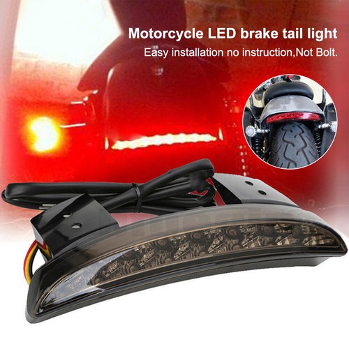 Motorcycle LED Brake Lights Rear Fender Tail light W/ Turn Signal For Harley US - Picture 2 of 12