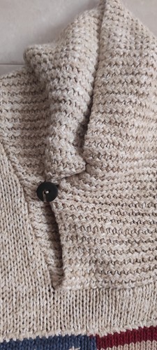 Maglione maglia vintage Polo Ralph Lauren bandiera americana RL 67 beige taglia L - Foto 20 di 20