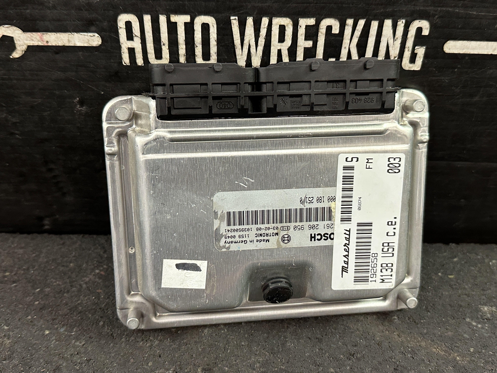 02-06 MASERATI SPYDER 4.2 ENGINE MOTOR CONTROL MODULE COMPUTER ECM ECU 261206950