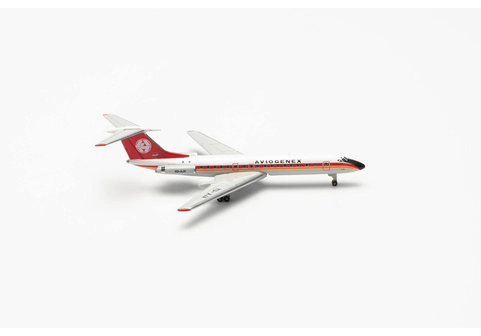 Herpa Wings 537018 Aviogenex Tupolev TU-134A -YU-AJA "Titograd" 1:500 NEU - Bild 2 von 2