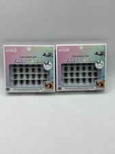 (2) Kiss Falscara DIY Eyelash Extension Multi Pack Holographic Butterfly Wisps