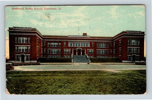 Cincinnati OH Westwood Public School Ohio C1916 Vintage Postcard EBay