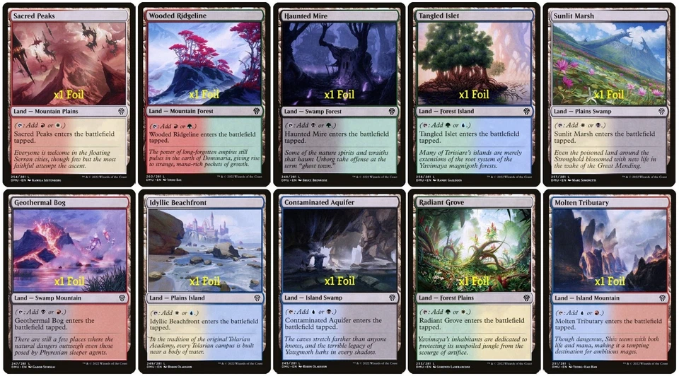 MTG Dominaria United DMU Tapped Dual Lands MINT (SELECT) - Image 2 of 2