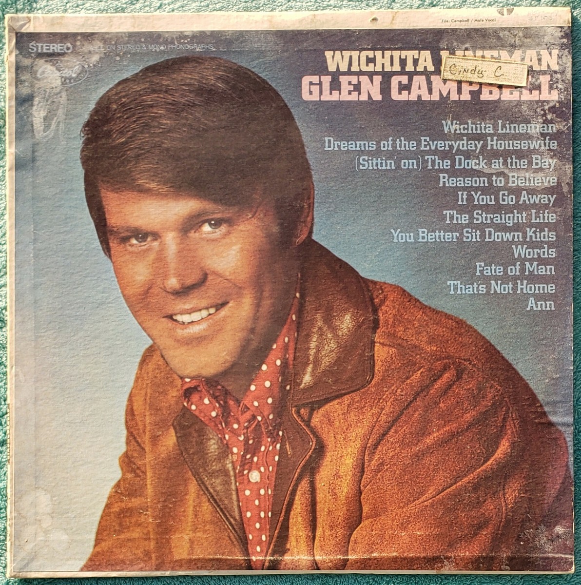 Glen Campbell Wichita Lineman 1968 Original Vinyl Album - If You