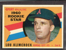 1960 Topps Set-Break #137 Lou Klimchock NR-MINT *JAYSACE*